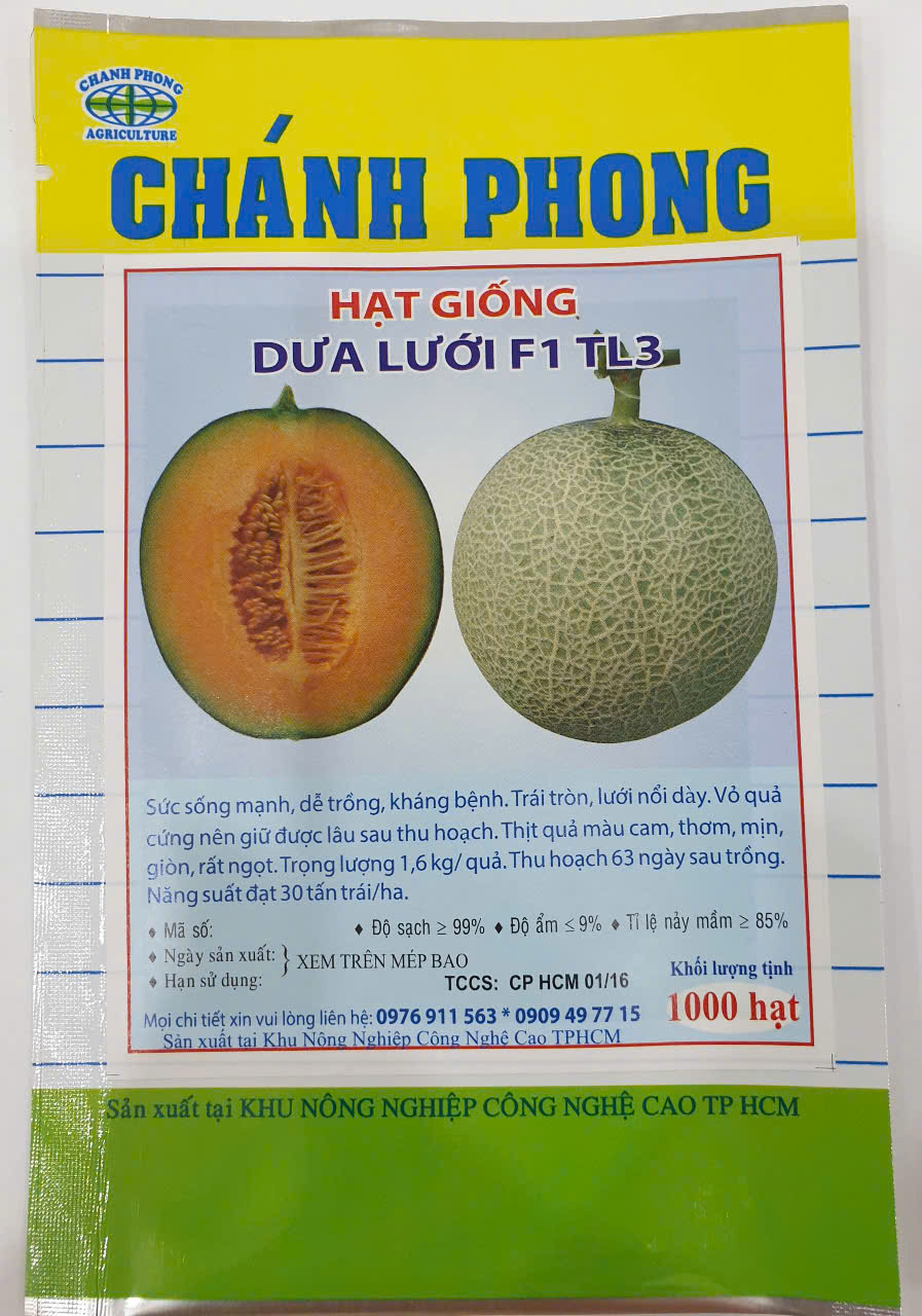 Hạt giống dưa lưới F1 TL3 1000 hạt 